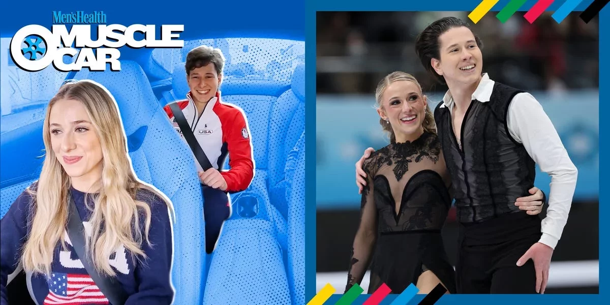 Olympic Ice Dancers Emilea Zingas and Vadym Kolesnik Enjoy a Thrilling Ride in the MH Muscle Car