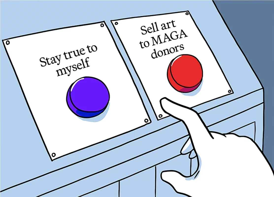 Navigating Artistic Integrity: Selling Work Amidst Political Differences