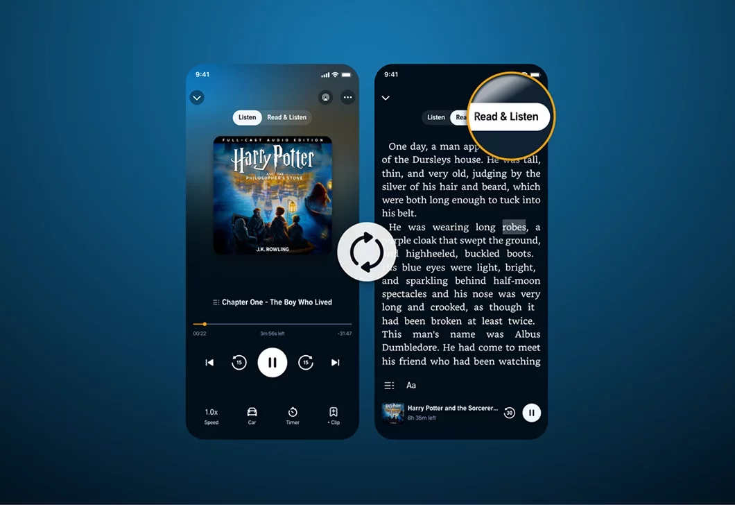Audible Introduces 'Read & Listen' Feature to Sync Ebooks with Audiobooks