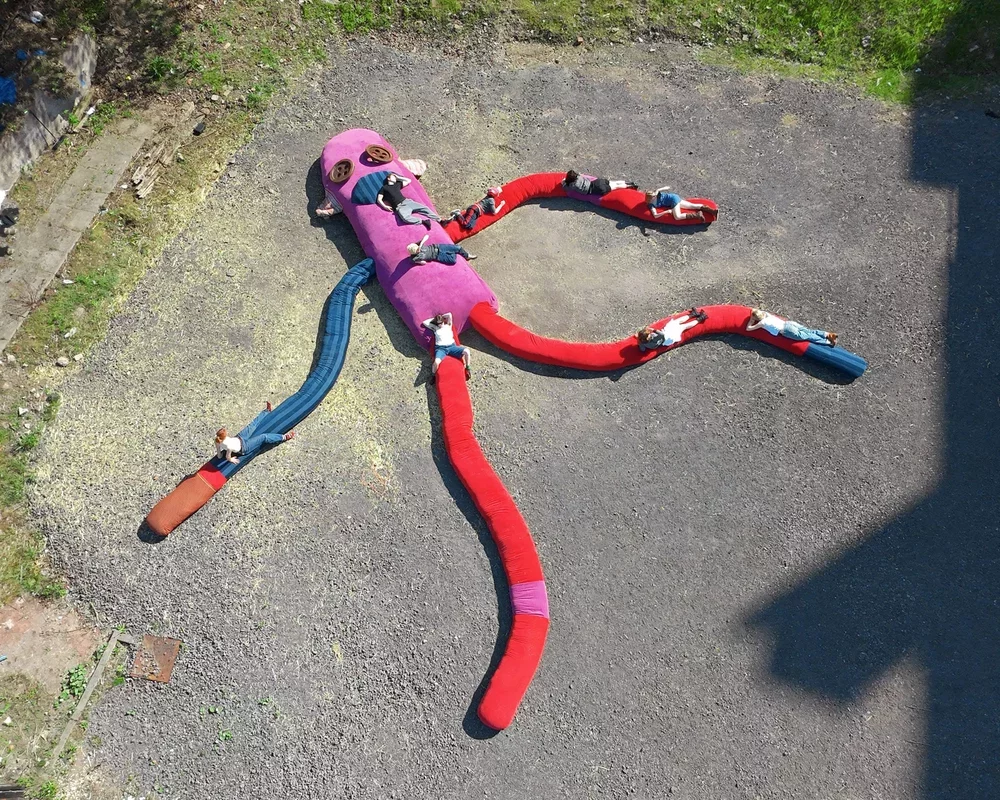 Artist Achieves Guinness World Record with Enormous Sock Monkey