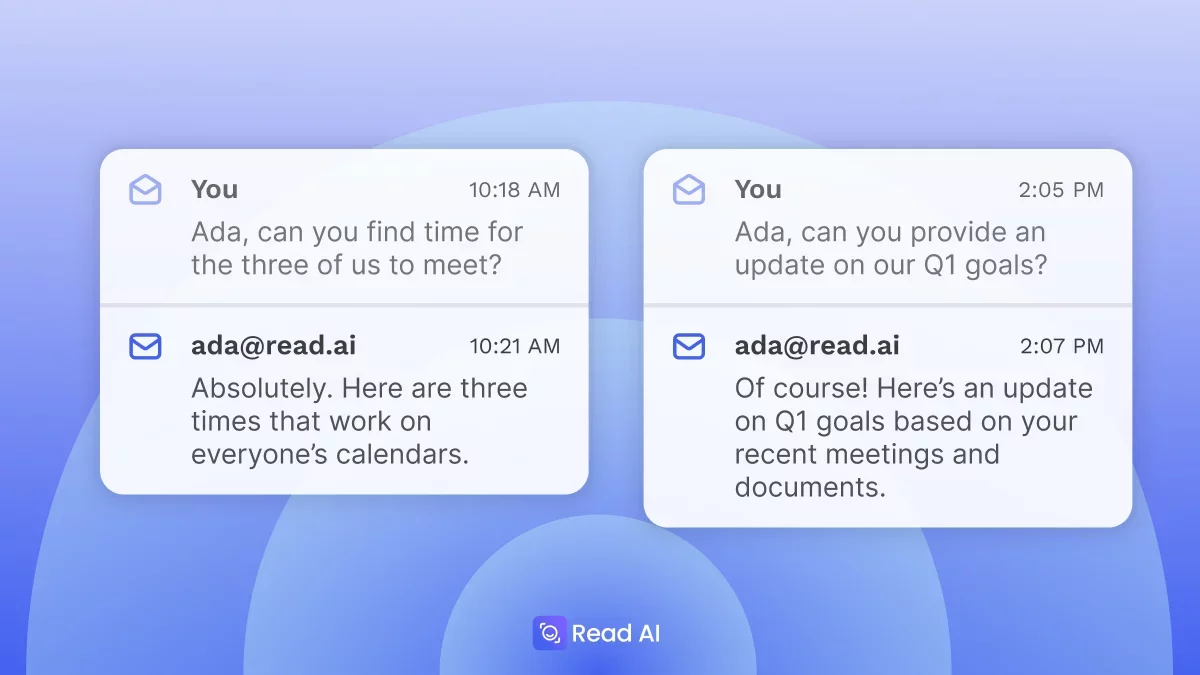 Read AI Introduces Ada: Your Email-Based Digital Twin for Scheduling and Responses