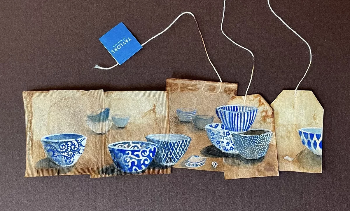 Ruby Silvious Transforms Used Teabags into Intricate Artworks