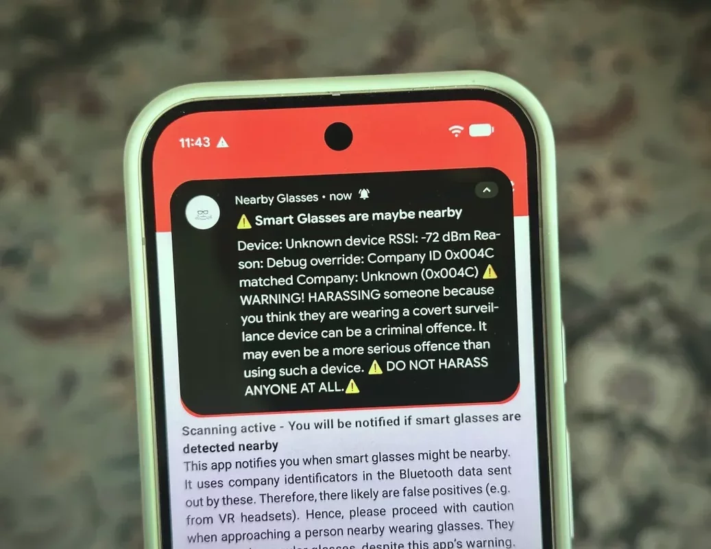 New App Alerts Users to Nearby Smart Glasses