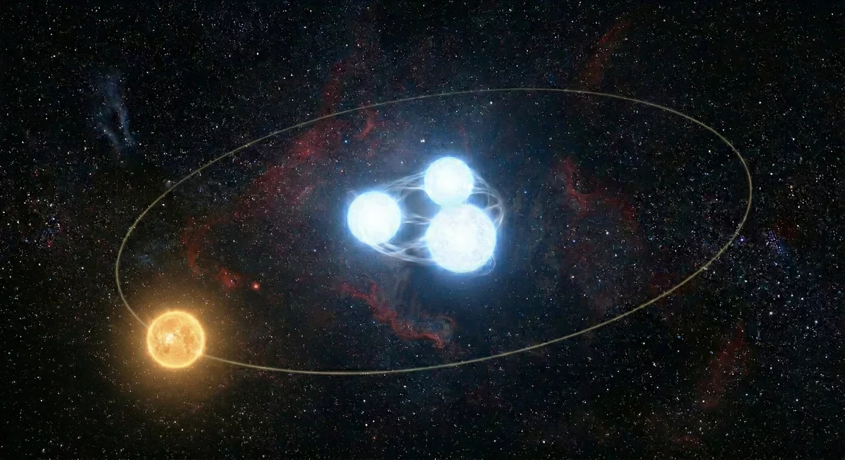 Astronomers Unveil Remarkable Four-Star System with Unprecedented Density