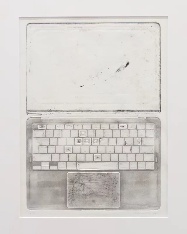 Alexander Endrullat Transforms Obsolete Laptops into Art with Intaglio Prints