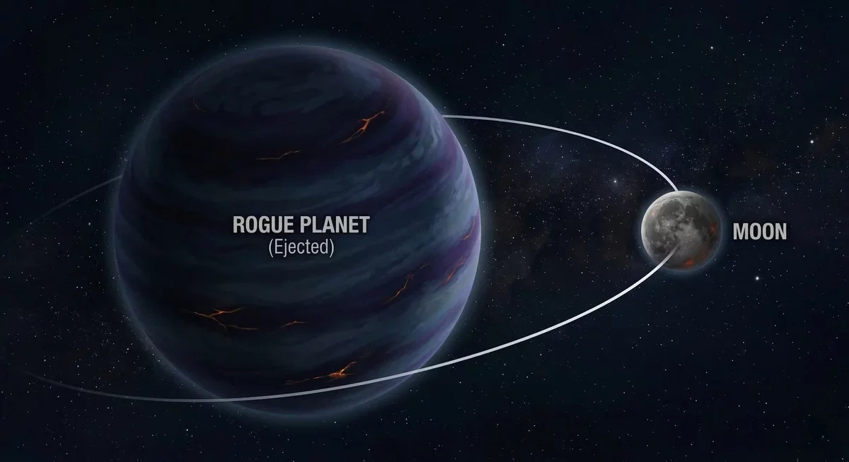Billions of Rogue Planets May Harbor Life on Their Moons