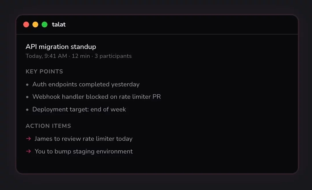Talat: A Local AI Notetaking Solution That Prioritizes Privacy