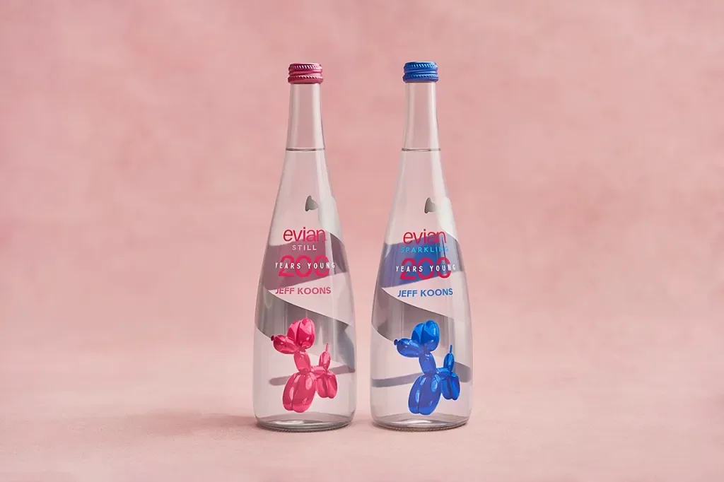 Jeff Koons Unveils Limited-Edition Bottles for Evian's Bicentennial Celebration