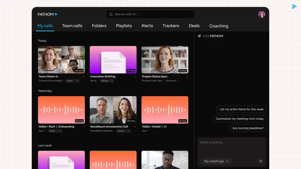 Fathom Introduces Bot-less Meeting Mode to Compete with Granola