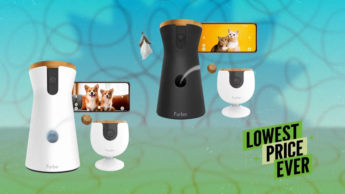 Smart Cameras That Treat Your Pets While You're Away Now Available at 48% Off