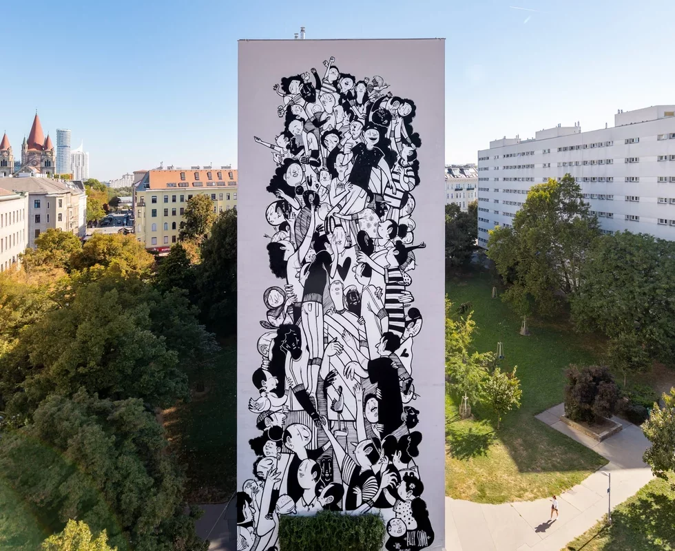 Alex Senna's Vibrant Murals: Celebrating Community and Connection