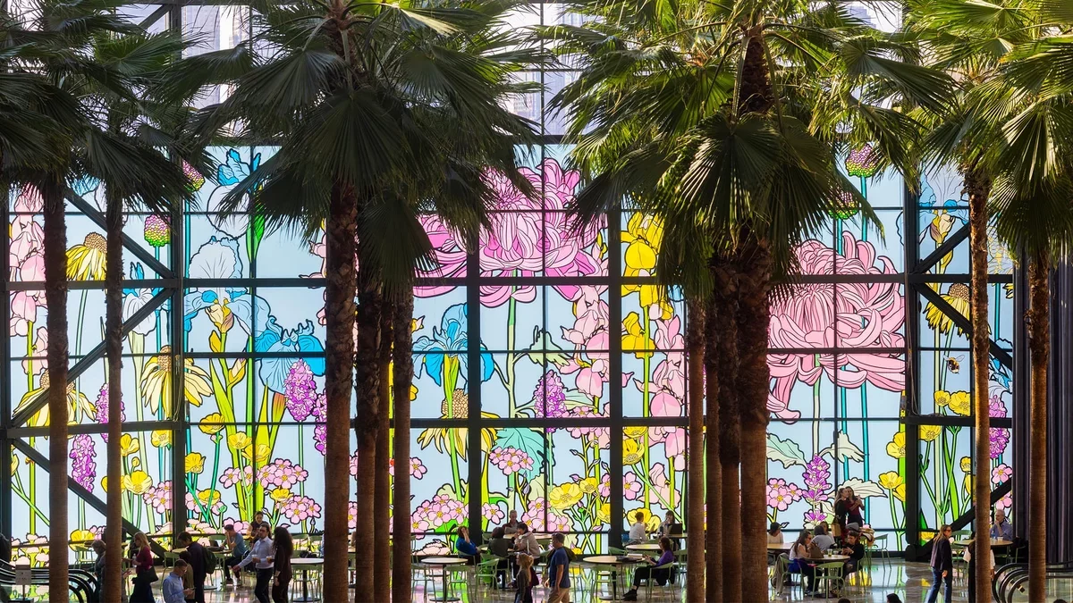 Art by Graphic Rewilding Flourishes at Brookfield Place in New York City