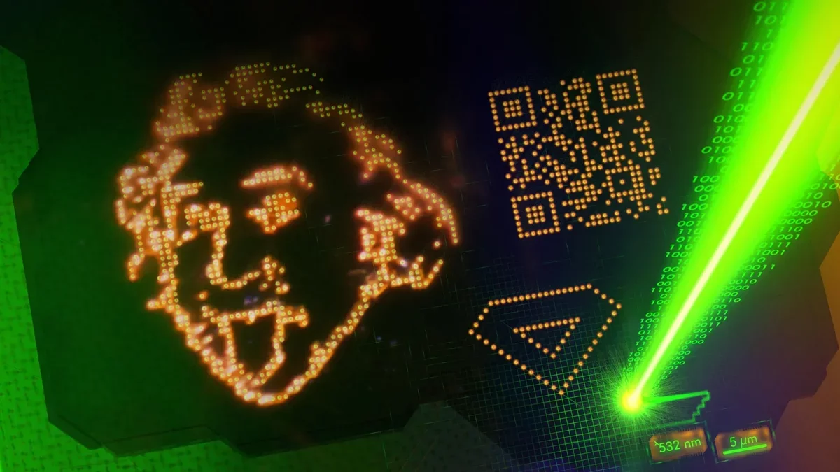 Scientists Use Light to Create Crystal Sculpture of Einstein