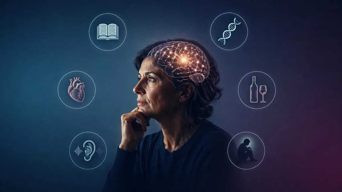 Study Uncovers 15 Factors Linked to Early Dementia Risk