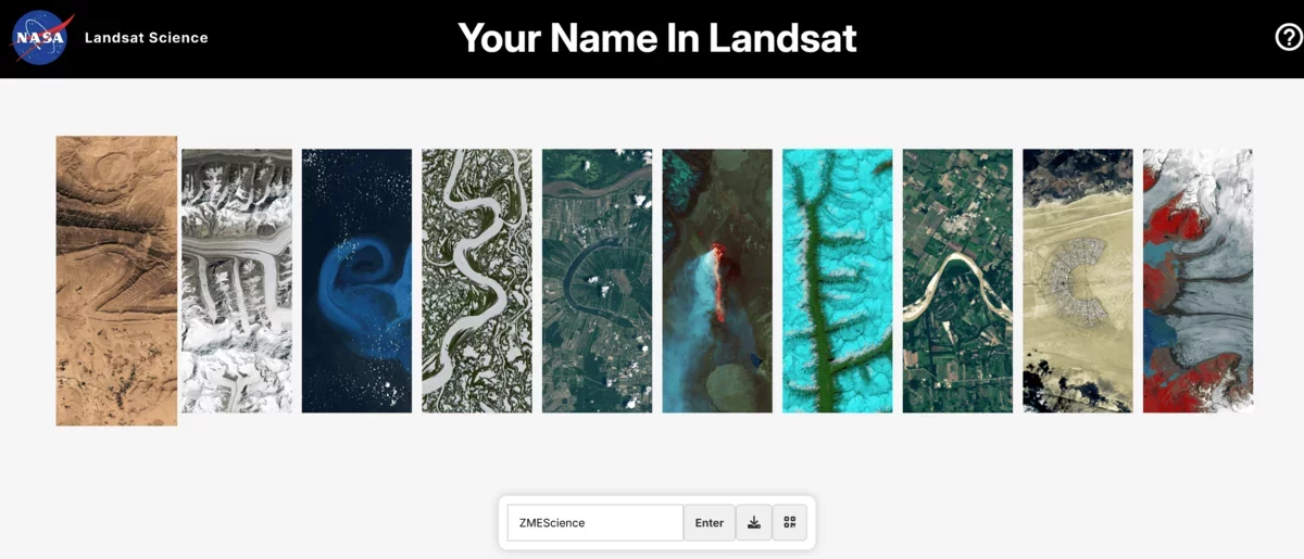NASA Unveils Innovative Tool to Write Your Name Using Satellite Imagery