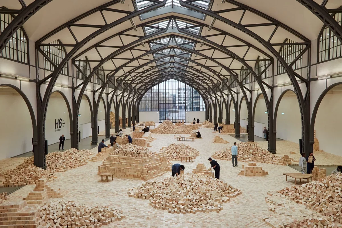 Lina Lapelytė Transforms Hamburger Bahnhof with 400,000 Wooden Blocks for Collaborative Art