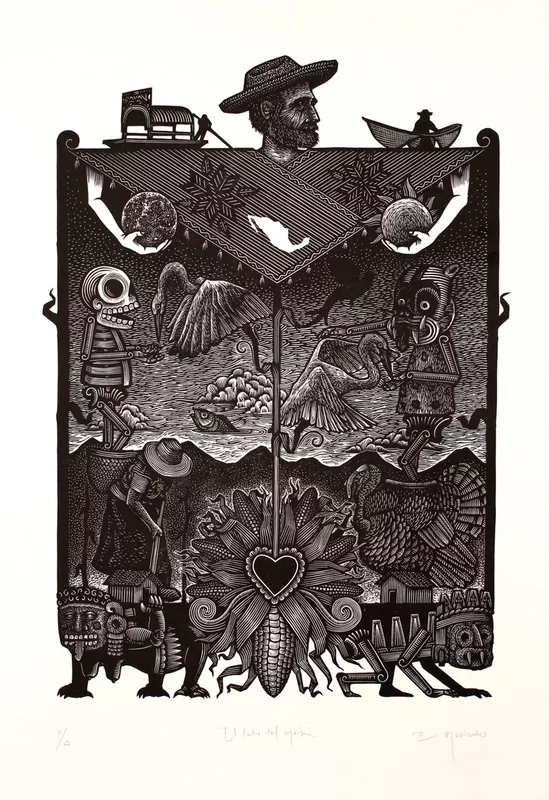 Eduardo Robledo's Linocuts: A Tribute to Mexican Heritage and Community