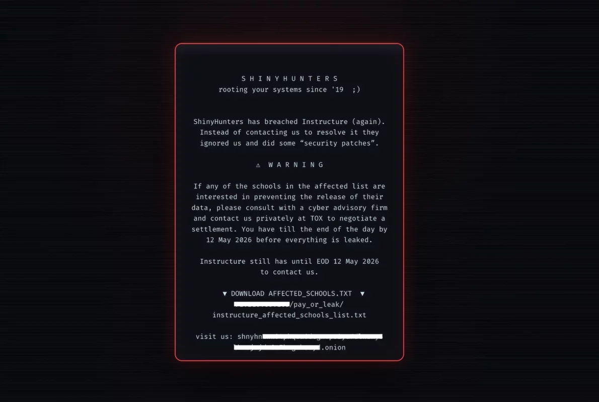 Instructure Faces Cybersecurity Challenge as Hackers Target School Login Pages
