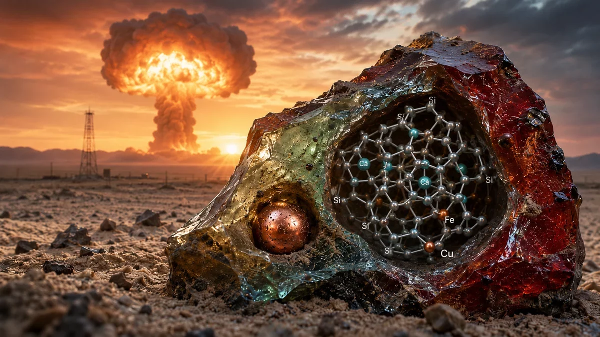 New Discovery: Unique Crystal Formed from the First Atomic Bomb Test