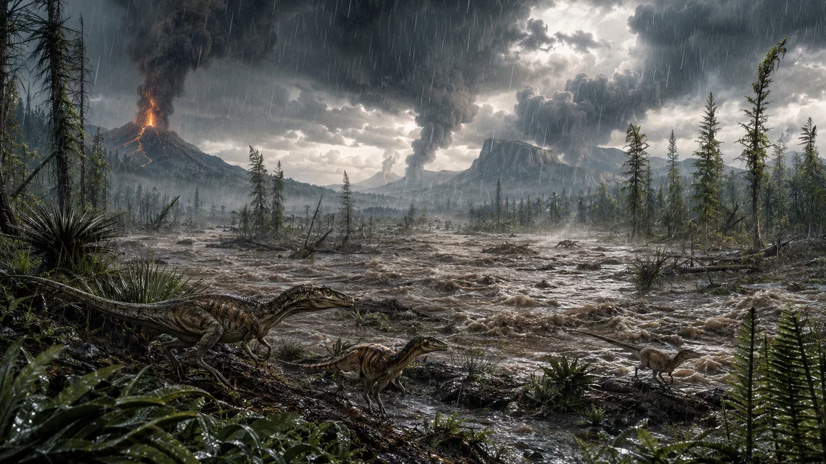 The Two Million-Year Rain Crisis: A Catalyst for Dinosaur Dominance