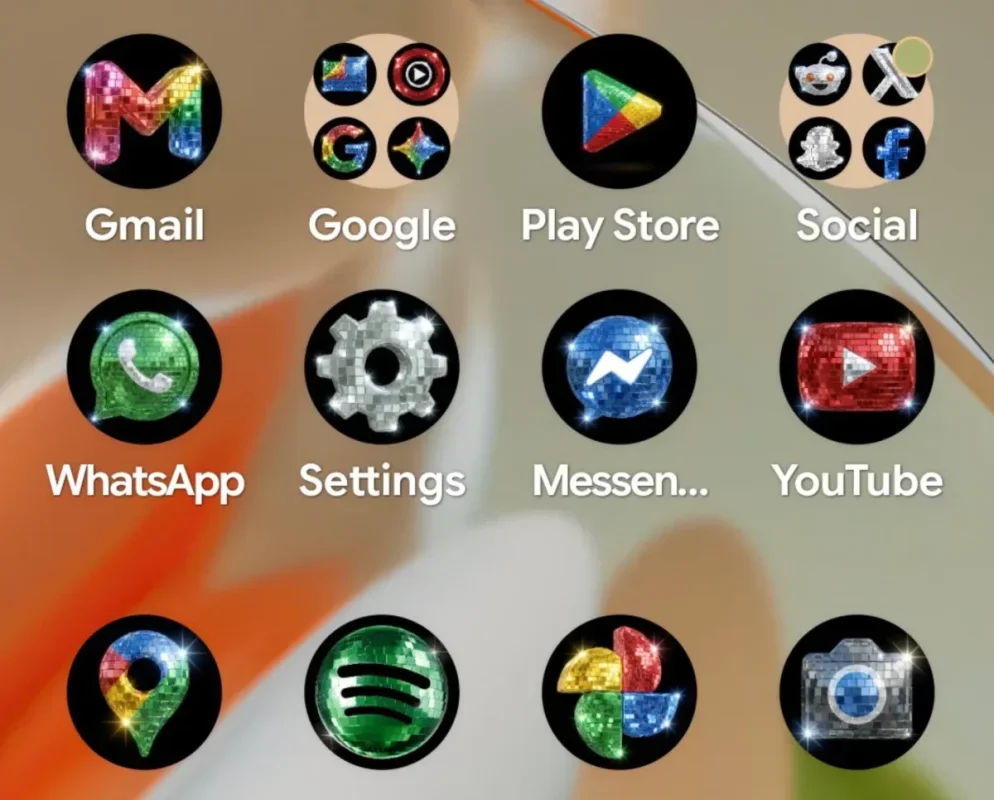 Google Embraces Whimsy with Disco-Ball Icons