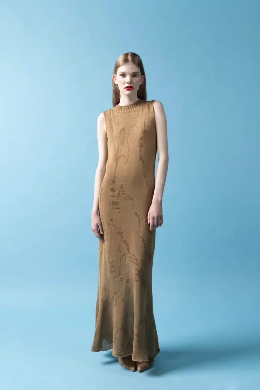 Innovative Fashion: Dress Crafted from 17th-Century Shipwreck Wood