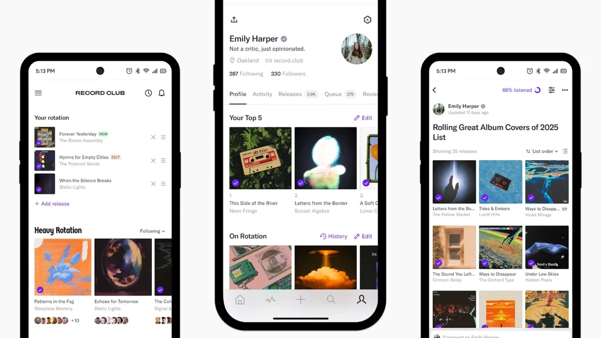 Record Club: The Music-Loving Platform Inspired by Letterboxd