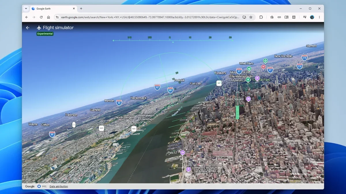Google Earth Brings a Web-Based Flight Simulator to the Browser