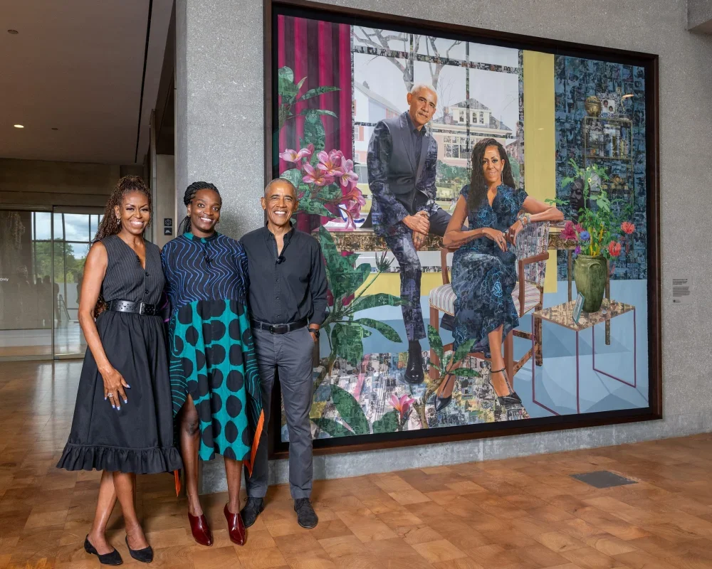 Obama Center Debuts First Official Dual Portrait of Barack and Michelle