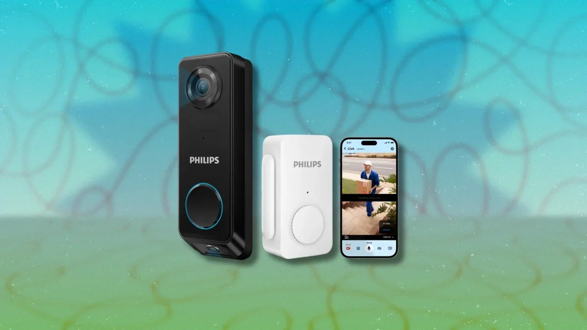 Philips 7000 Series Dual-Cam Doorbell Brings Wider Entryway Coverage Without a Subscription