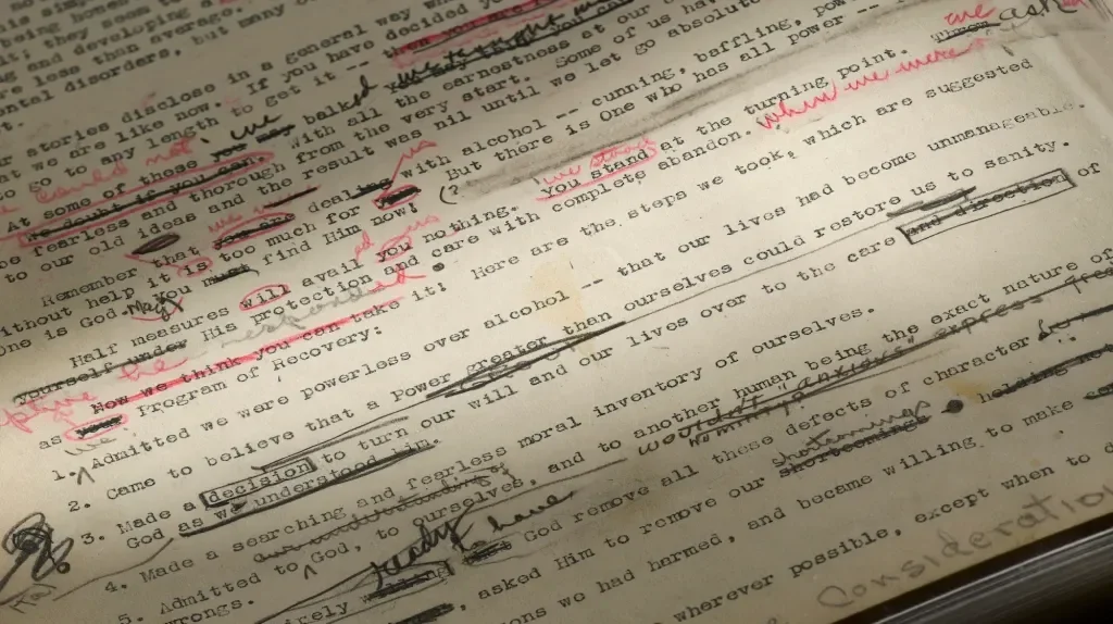 Christie's to Auction Rare Working Draft of Alcoholics Anonymous "Big Book"