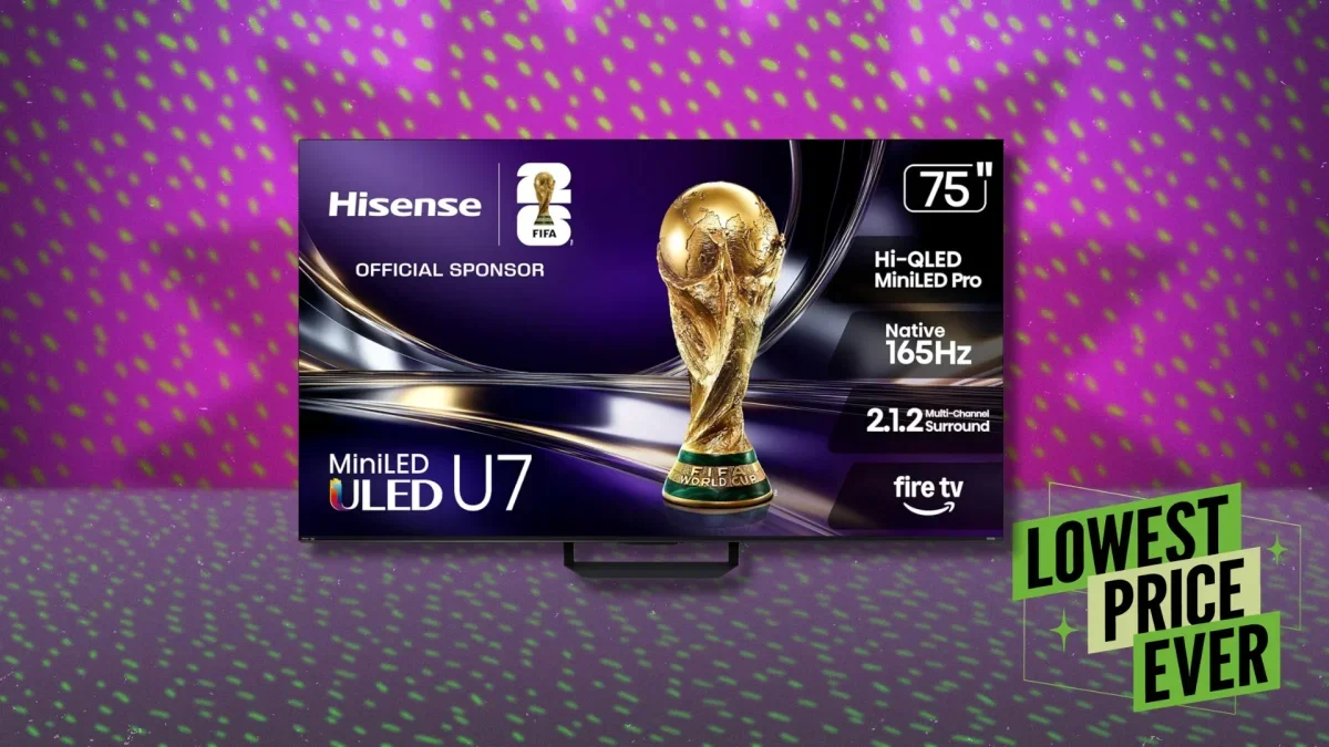 Hisense's 75-Inch U7SF QLED TV Hits Its Lowest Price Yet During Prime Day