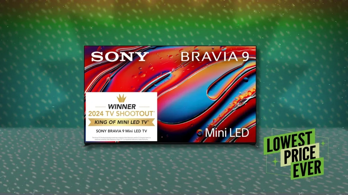 Sony's 75-Inch Bravia 9 Drops to Its Lowest Price Yet