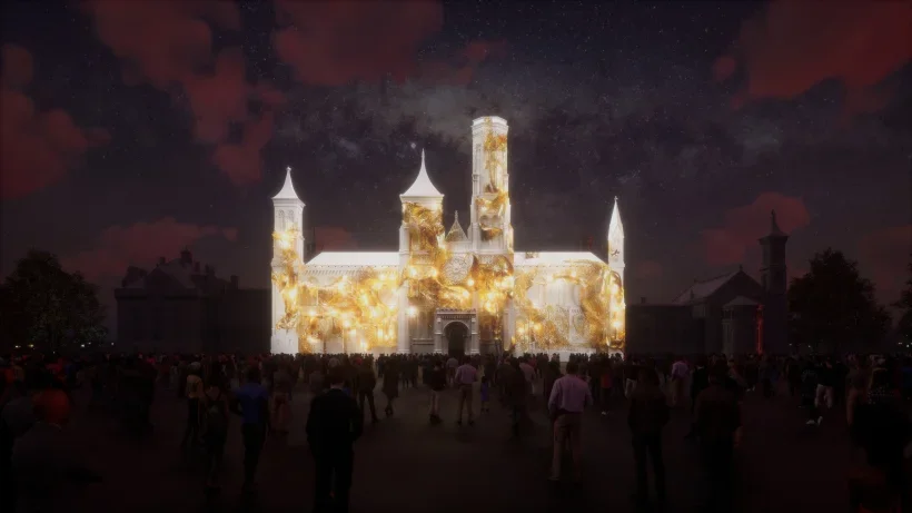 Refik Anadol Brings AI-Driven "Smithsonian Dreams" to the Smithsonian Castle