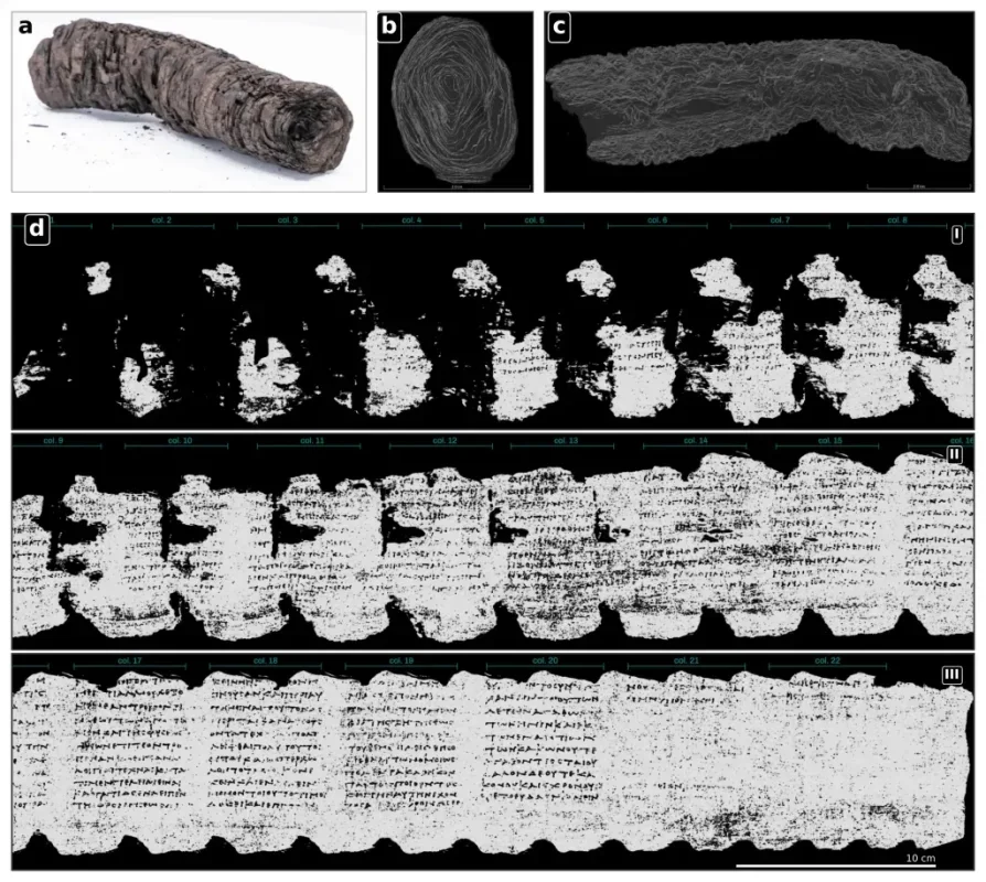 AI Helps Decode 2,000-Year-Old Herculaneum Scrolls