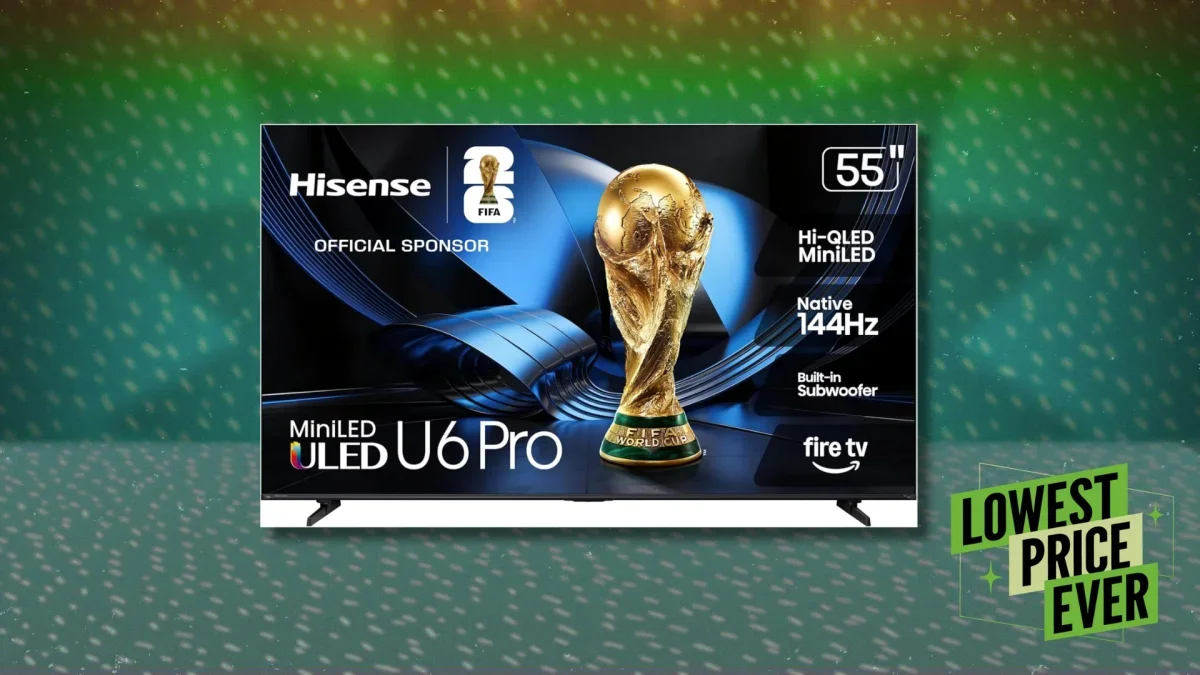 Hisense 55-Inch Mini-LED TV Drops to Its Lowest Price Yet