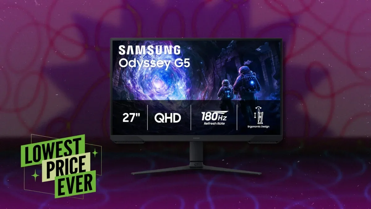 Samsung's Odyssey G5 Monitor Drops to Its Lowest Price Yet