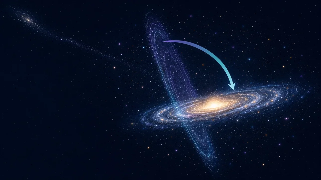 Milky Way's Ancient Disc May Have Tilted More Than 90 Degrees