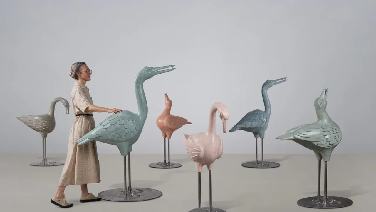 Genesis Belanger's Sculptures Turn Public Space Into a Surreal Reflection