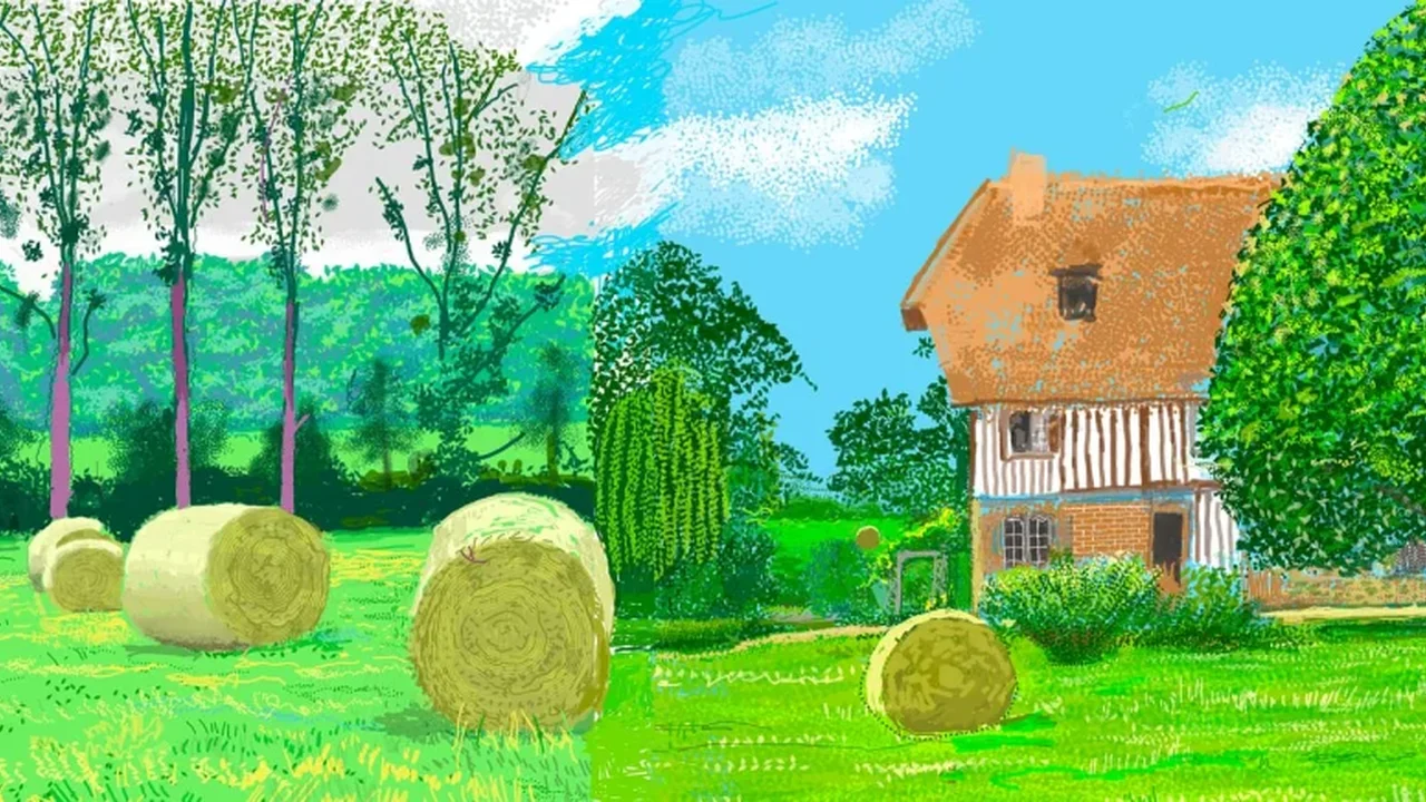 David Hockney's Digital Experiment Reframes Painting in the Museum Era