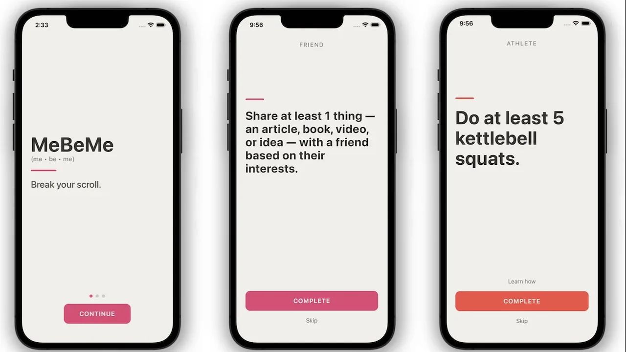 MeBeMe App Reframes Screen Time as Real-World Progress