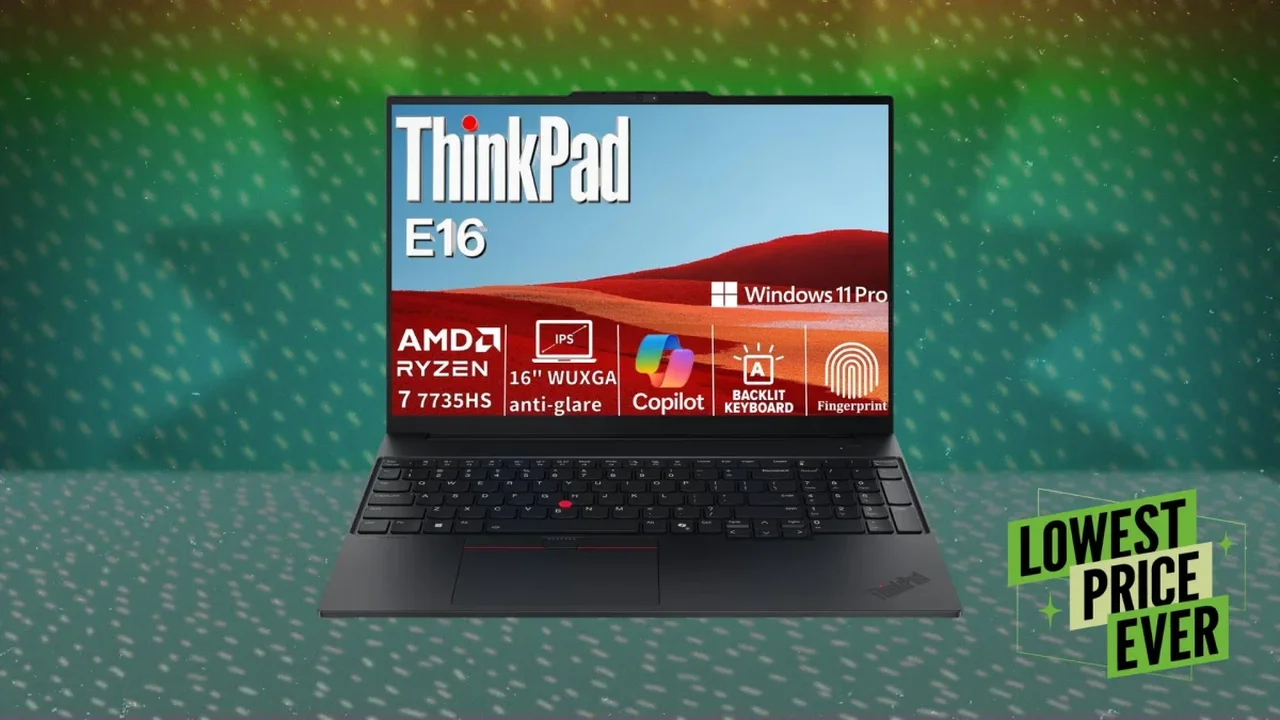 Lenovo ThinkPad E16 Gen 2 Drops to Its Lowest Price Yet