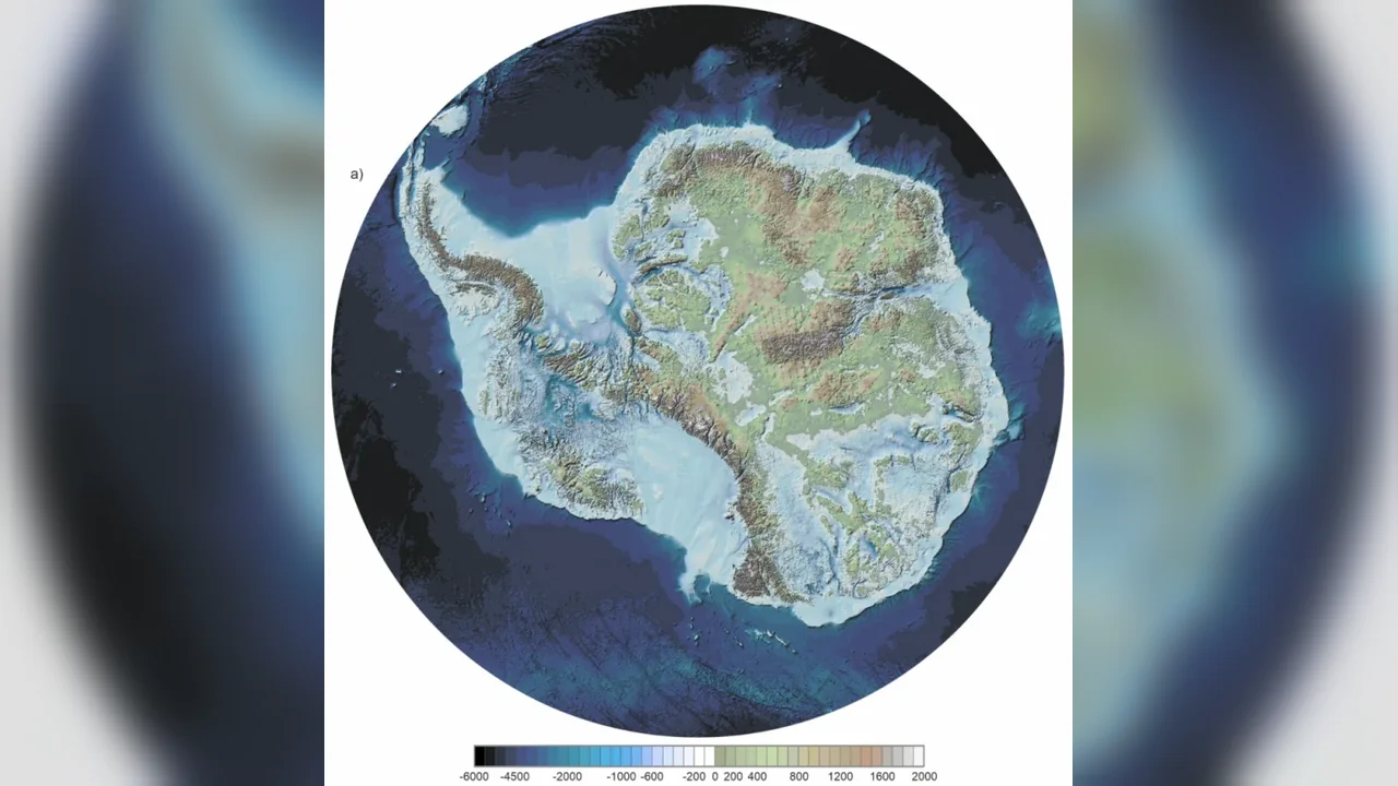 Antarctica's Hidden Landscape Revealed in Its Most Detailed Map Yet