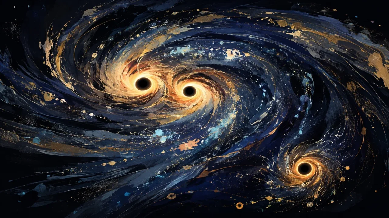James Webb Spots a Rare Triple Black Hole System in the Early Universe