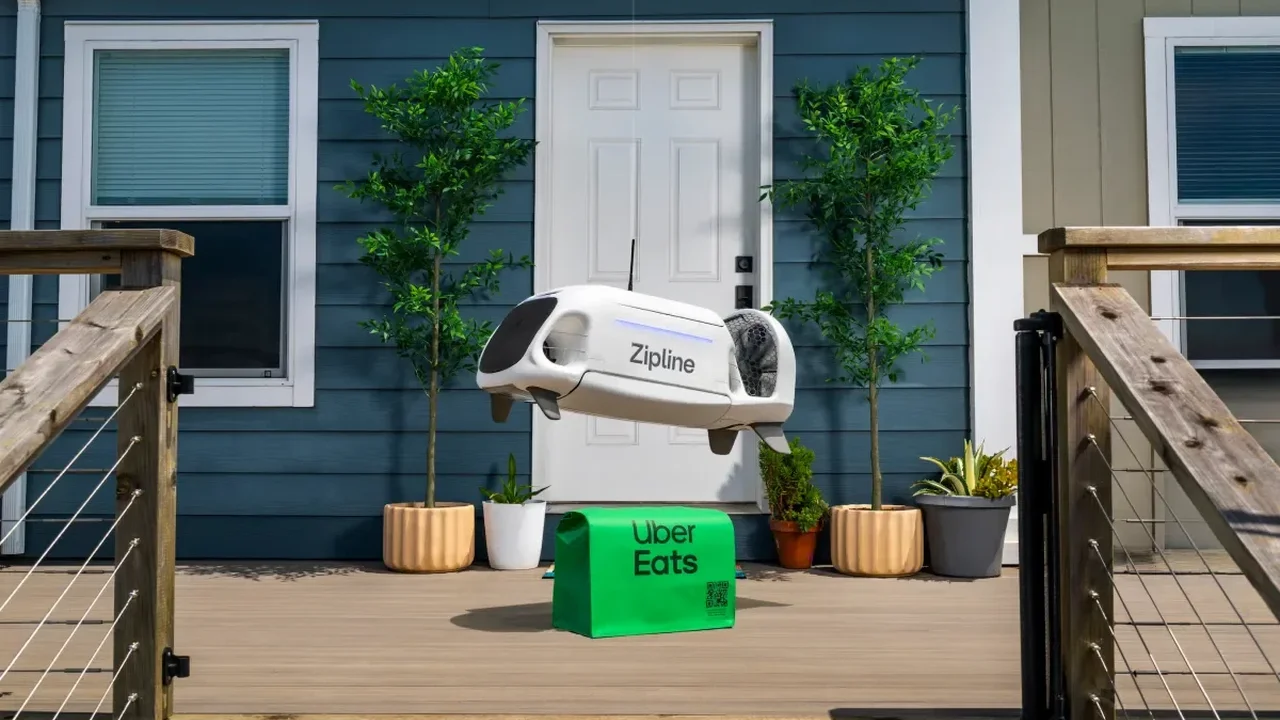Uber and Zipline Bring Drone Delivery to Uber Eats