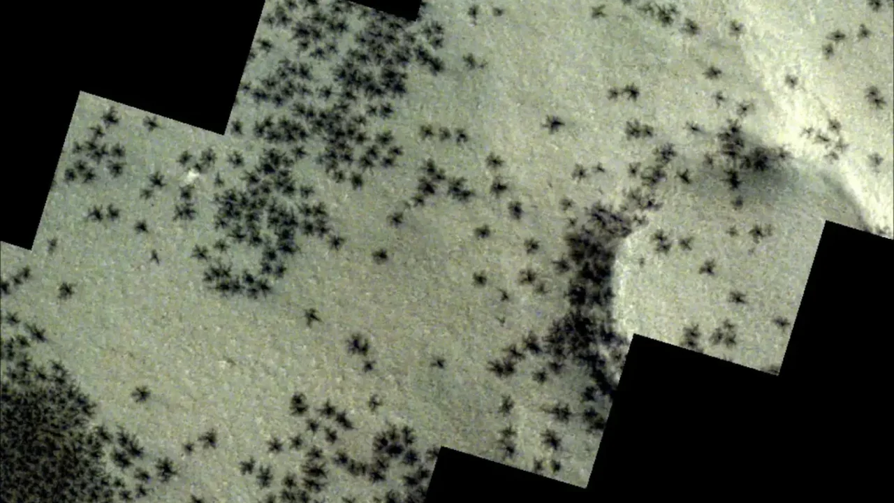 NASA Clarifies the Origin of Mars' Spider-Like Surface Patterns