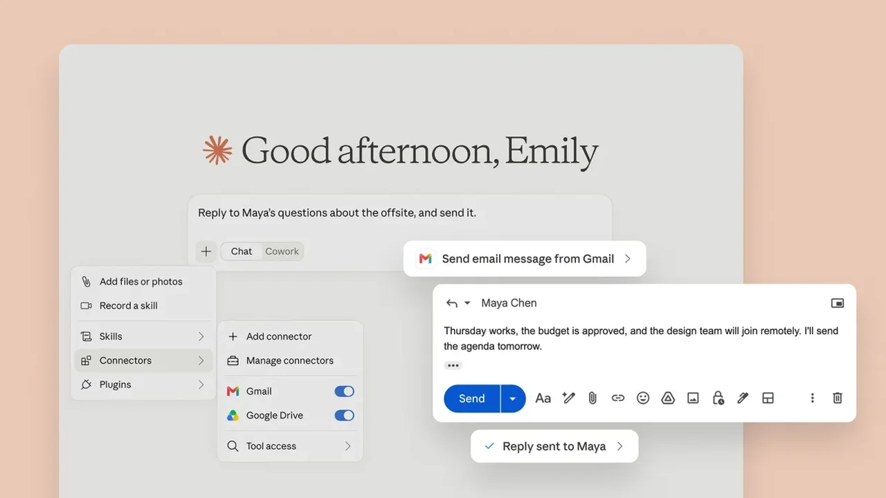 Claude Can Now Draft and Send Gmail Replies, Testing a New AI Workflow