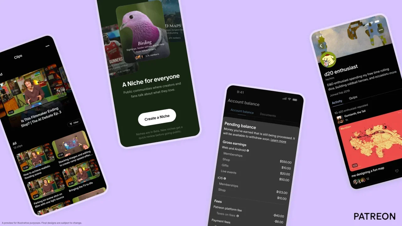Patreon adds 30 creator tools to boost discovery, clips and community features