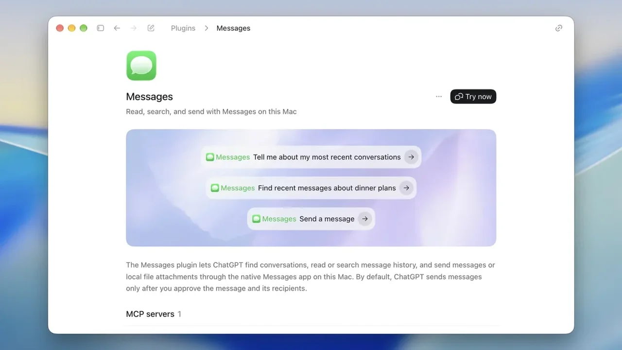 ChatGPT's macOS Messages Plug-in Brings Smarter Texting to Apple Users