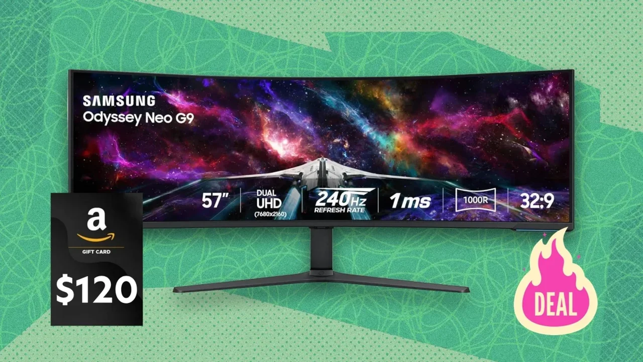 Samsung's 57-Inch Odyssey Neo G9 Drops in Price With Gift Card Bonus